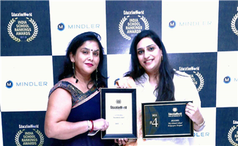Its Celebration time again for The Chintels School,Ratanlal Nagar! The school has been ranked as the 5th Best school in Kanpur by the Education World India School Ranking 2017. The award was received by the School Principal Ms Nandita Basak on 23rd September 2017. For the past nine years Education World has been publishing the Annual Education World India School Rankings with C fore — the well-known Delhi-based market research and opinion polls a